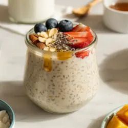 Healthy Overnight Oats Recipe (10 Flavor Toppings)
