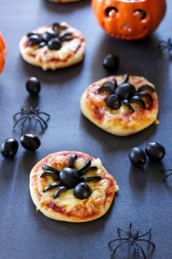 Mini Spider Pizzas